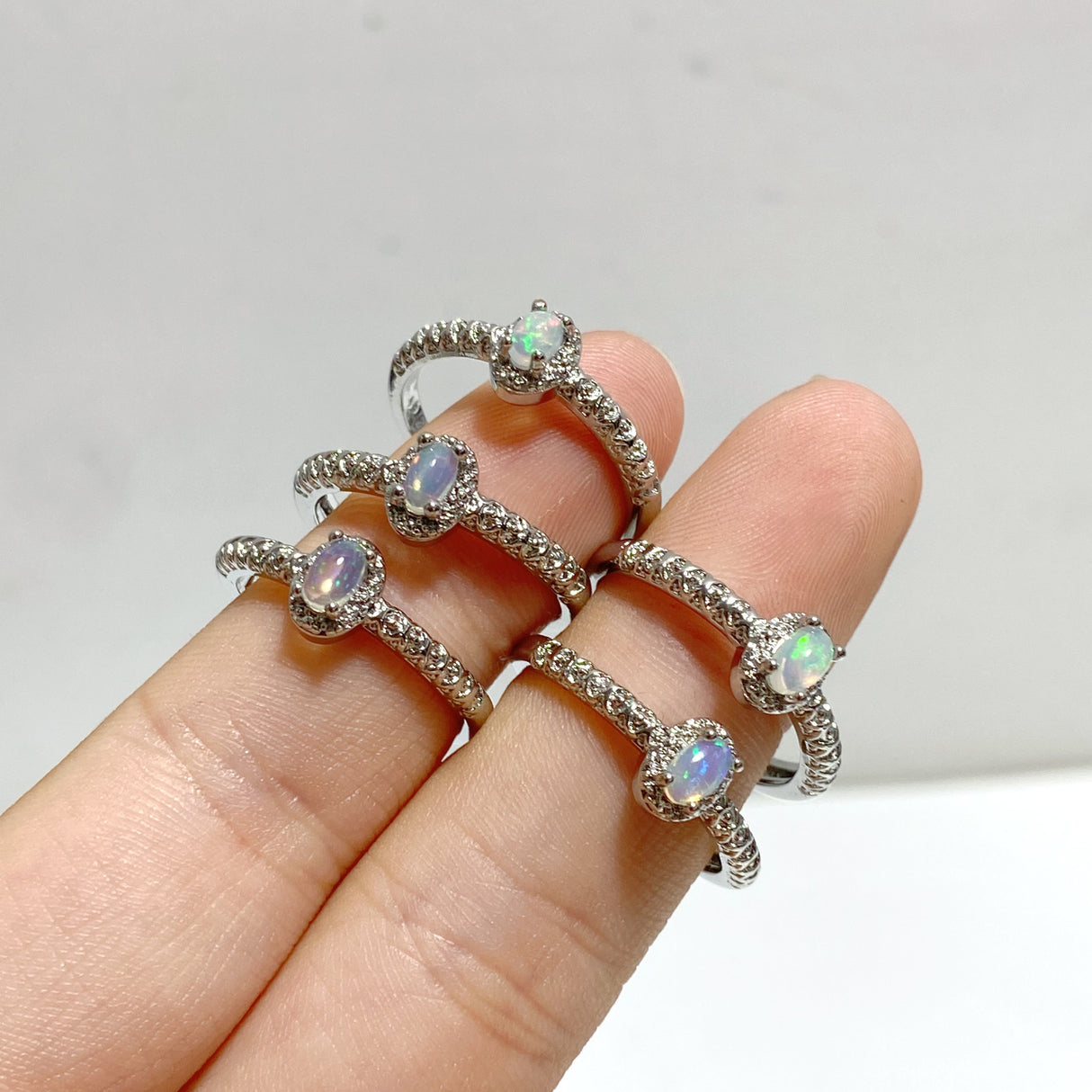 Beautiful Natural Opal Rings Wholesale