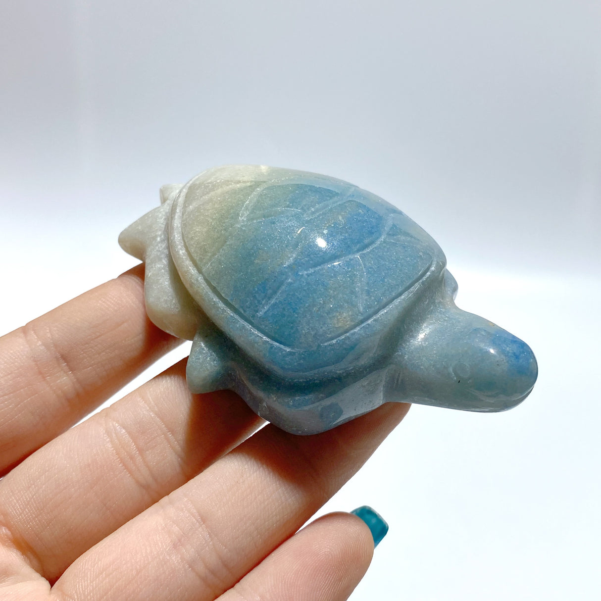 15 Pieces Trolleite Stone Sea Turtles Carving