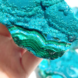 7 Pieces Beautiful Chrysocolla Mixed Malachite Specimen