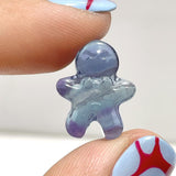 Mini Fluorite Gingerbread Man Carving Wholesale
