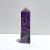 20.8CM Charoite Tower Point For Collection
