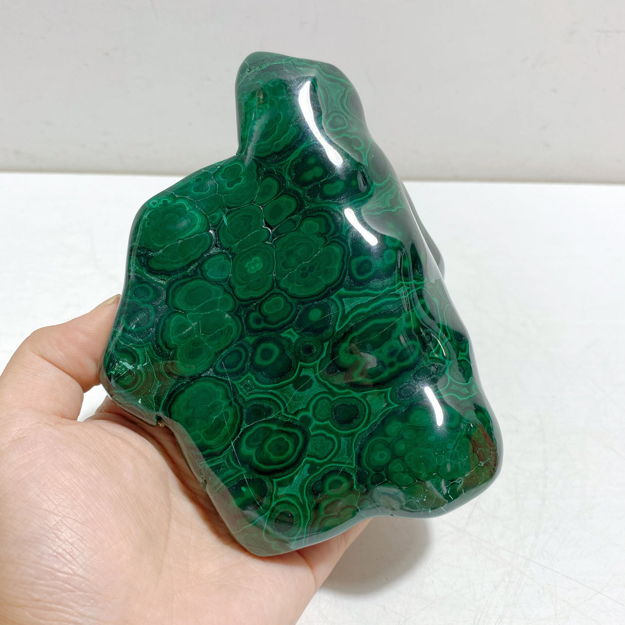High Quality Beautiful Polished Malachite With Stand