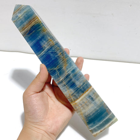7 Pieces High Quality Blue Onyx Four-sided Tower Point
