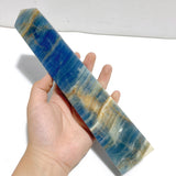 7 Pieces High Quality Blue Onyx Four-sided Tower Point