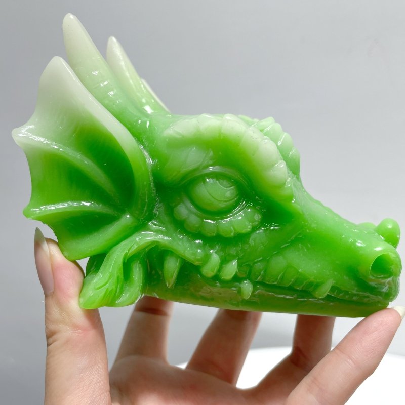 Fluorescent Resin Dragon Head Crystal Stand Wholesale - Wholesale Crystals