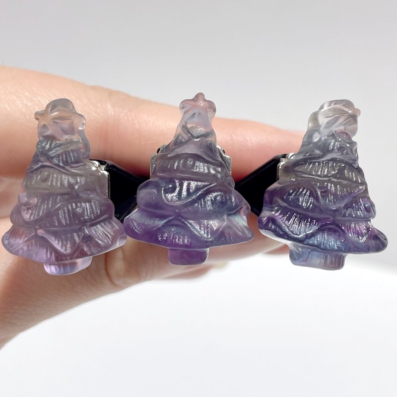 Fluorite Christmas Tree Car Air Vent Clips Wholesale Car Accessories - Wholesale Crystals