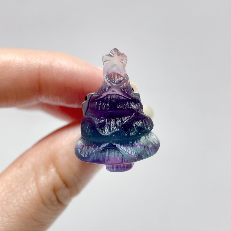 Fluorite Christmas Tree Car Air Vent Clips Wholesale Car Accessories - Wholesale Crystals