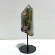 Garden Quartz Raw Bottom Point With Stand 4 - Wholesale Crystals