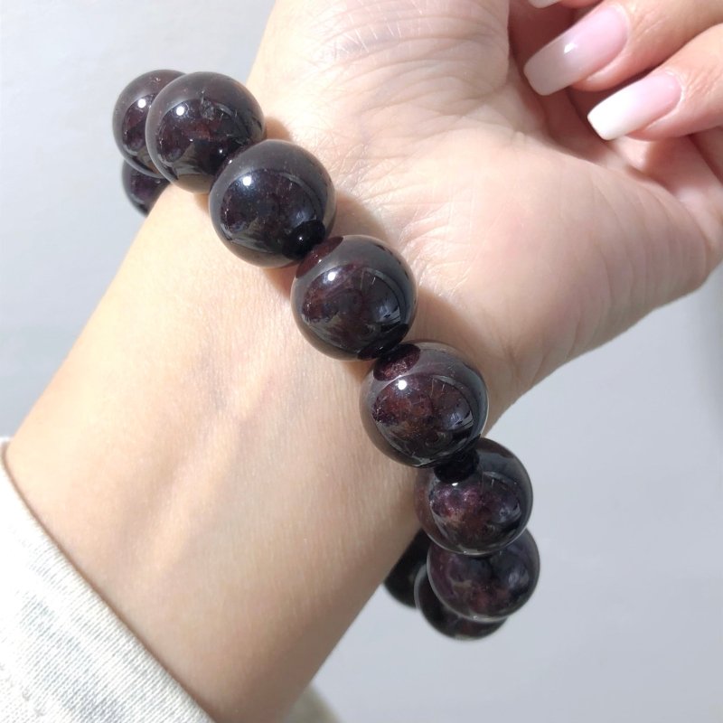 Garnet With Six Star Light Bracelets Wholesale - Wholesale Crystals