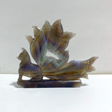 Geode Agate Druzy Nine - tailed Fox Carving 15 - Wholesale Crystals