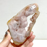 Geode Druzy Pink Amethyst Slab Butterfly Wing Carving With Stand -Wholesale Crystals