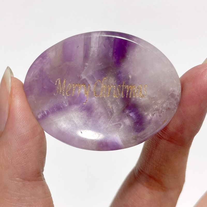 Gold Foil Lettering For Christmas Gift Worry Stone Wholesale - Wholesale Crystals