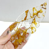 Golden Hematoid Quartz Fire Quartz Butterfly Wing Carving With Stand -Wholesale Crystals