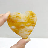 Golden Hematoid Quartz Fire Quartz Heart Wing Carving With Stand - Wholesale Crystals