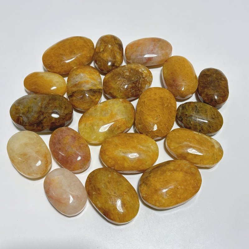 Golden Hematoid Quartz Fire Quartz Palm Wholesale - Wholesale Crystals