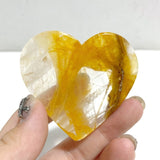 Golden Hematoid Quartz Heart Wing Carving With Stand Fire Quartz -Wholesale Crystals