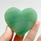 Green Aventurine Heart Wing Carving With Stand -Wholesale Crystals