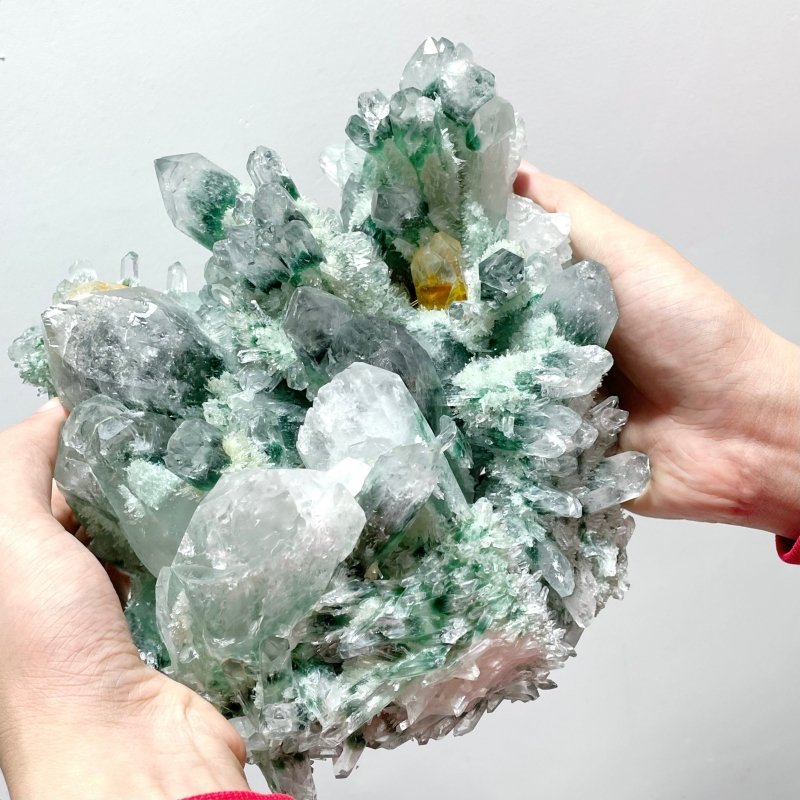 Green Crystal Cluster Man Made Crystal - Wholesale Crystals