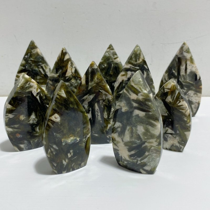 Green Mica Mixed Quartz Arrow Head Shape Wholesale -Wholesale Crystals