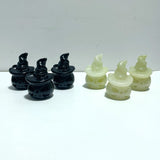 Halloween Pumpkin Wizard Hollow Carving Wholesale Black Obsidian Afghanistan Jade - Wholesale Crystals