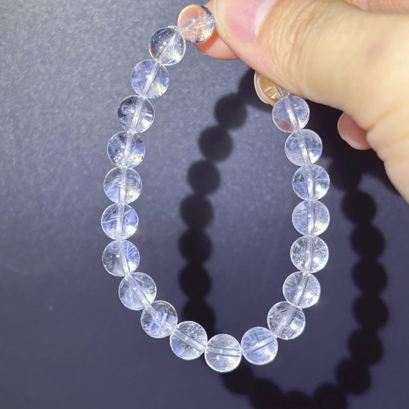 High Grade Blue Angle Feather Quartz Crystal Bracelet(HGUB14) - Wholesale Crystals