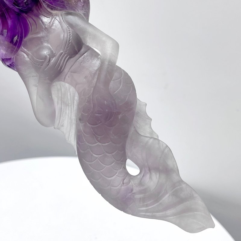 High Quality Amethyst Mermaid Carving - Wholesale Crystals