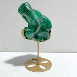 High Quality Beautiful Polished Malachite With Stand -Wholesale Crystals