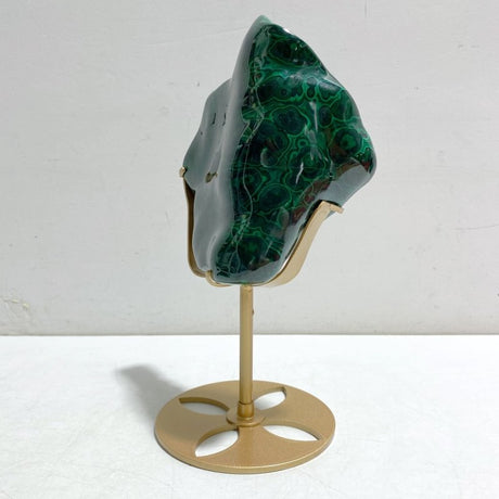 High Quality Beautiful Polished Malachite With Stand -Wholesale Crystals