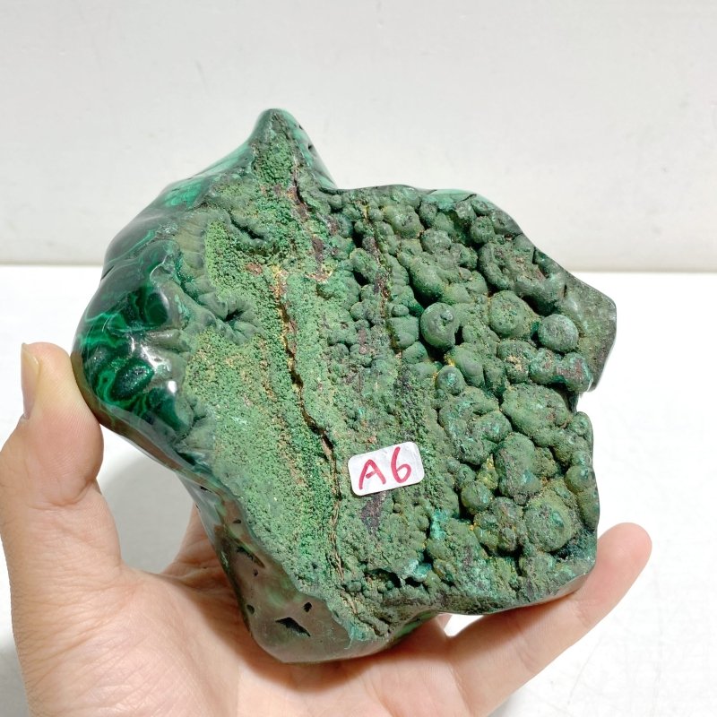 High Quality Beautiful Polished Malachite With Stand -Wholesale Crystals