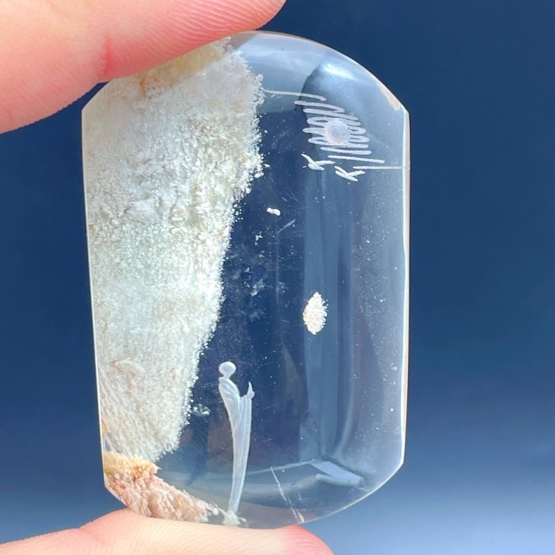 High Quality Buddhist Monk Bodhi Kensho Garden Quartz Inner Scene Carving (HGUD017) - Wholesale Crystals