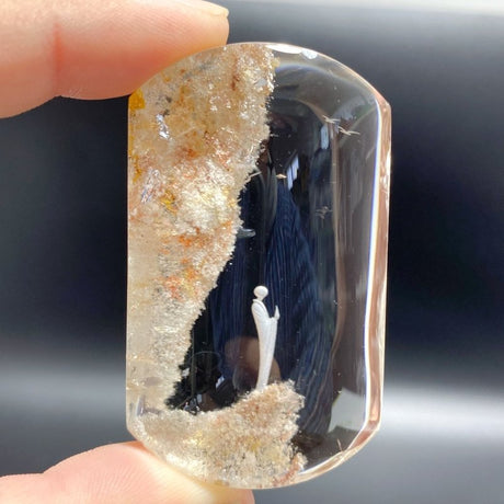 High Quality Buddhist Monk Bodhi Kensho Garden Quartz Inner Scene Carving(HGUD08) - Wholesale Crystals