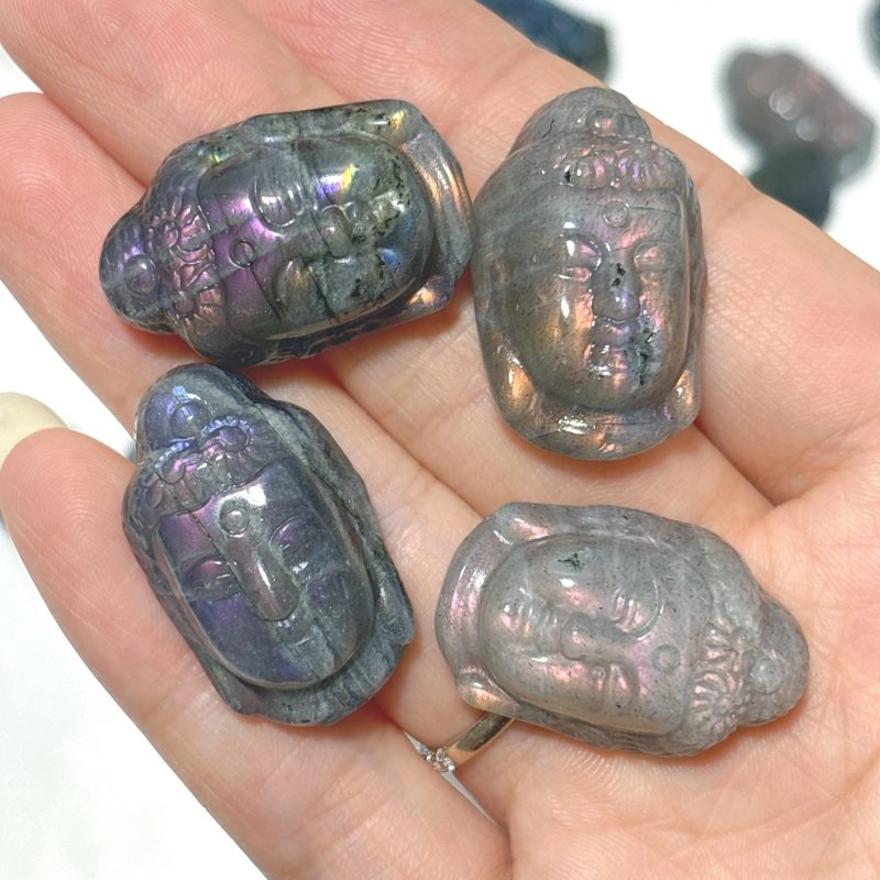 High Quality Labradorite Buddha Head Carving Wholesale - Wholesale Crystals