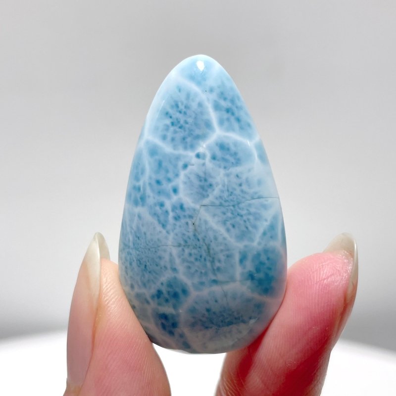 High Quality Larimar Waterdrop Shape Diy Pendant Dominican Republic Larimar - Wholesale Crystals