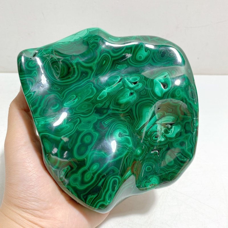 High Quality Polished Malachite With Stand Home Decor -Wholesale Crystals
