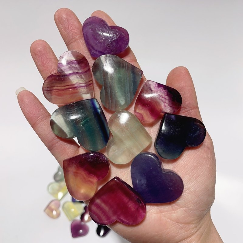 High Quality Rainbow Fluorite Heart Wholesale -Wholesale Crystals