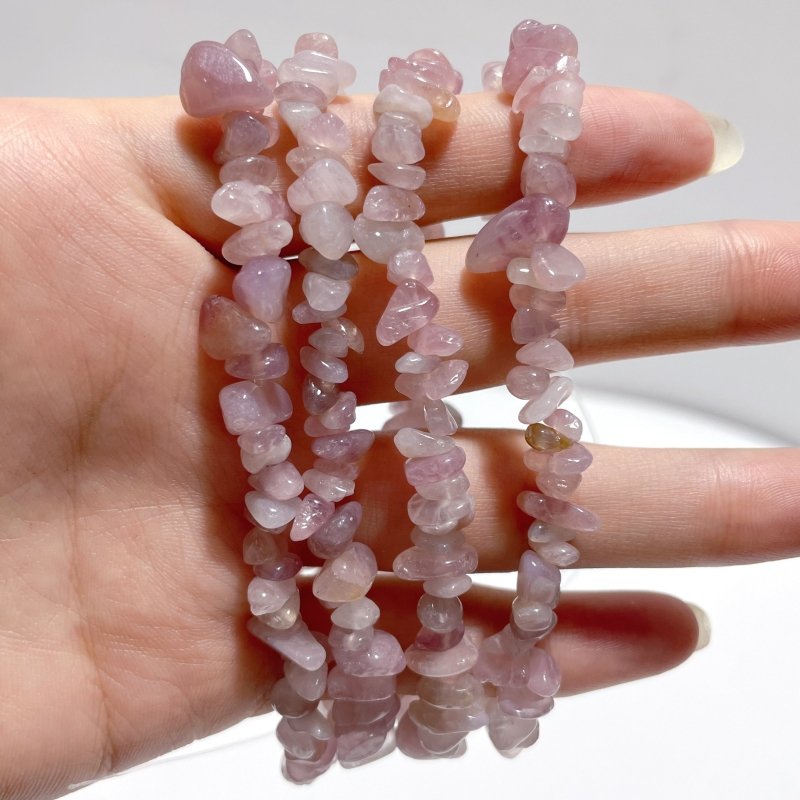 Irregular Crystal Chips Stone DIY Black Tourmaline Lepidolite Loose Beads #5 - Wholesale Crystals