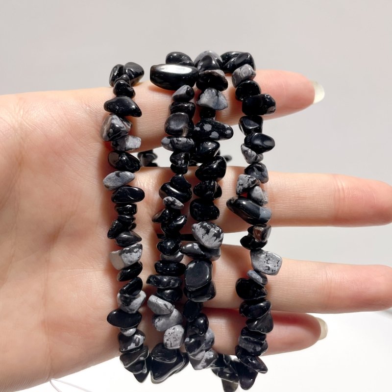 Irregular Crystal Chips Stone DIY Black Tourmaline Lepidolite Loose Beads #5 - Wholesale Crystals