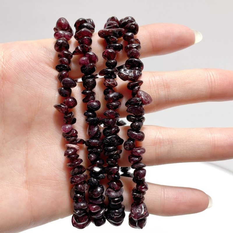 Irregular Crystal Chips Stone DIY Garnet Prehnite Amethyst Loose Beads #4 - Wholesale Crystals