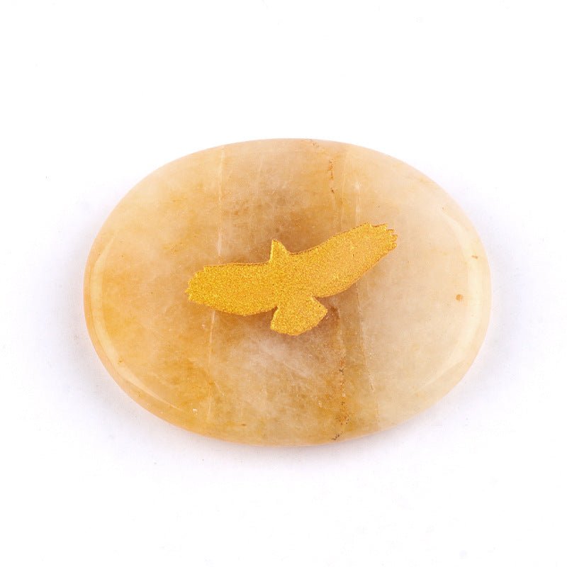KS2392 - 35*45mm Animal Oval Slice Crystal Laser Engraving -Wholesale Crystals