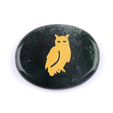 KS2392 - 35*45mm Animal Oval Slice Crystal Laser Engraving -Wholesale Crystals