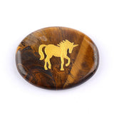 KS2392 - 35*45mm Animal Oval Slice Crystal Laser Engraving -Wholesale Crystals