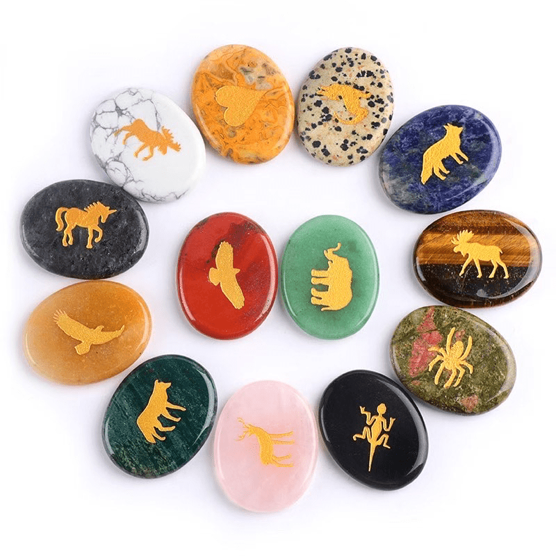 KS2392 - 35*45mm Animal Oval Slice Crystal Laser Engraving -Wholesale Crystals