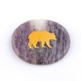 KS2392 - 35*45mm Animal Oval Slice Crystal Laser Engraving -Wholesale Crystals