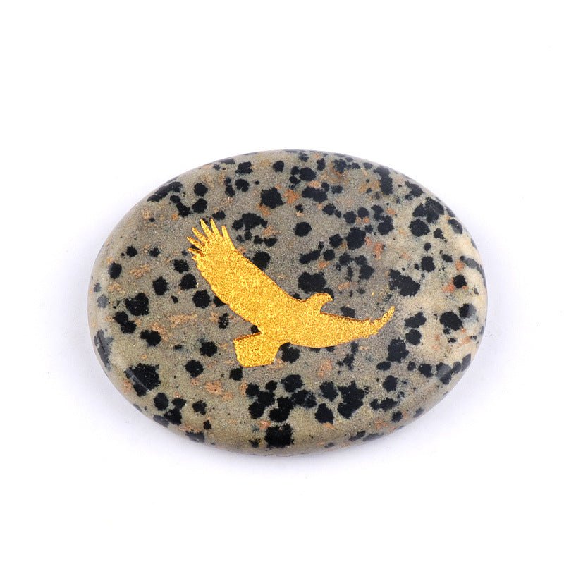 KS2392 - 35*45mm Animal Oval Slice Crystal Laser Engraving -Wholesale Crystals