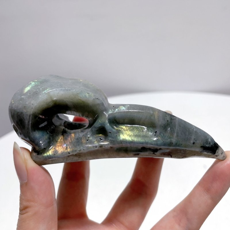 Labradorite Crow Skull Carving Wholesale - Wholesale Crystals