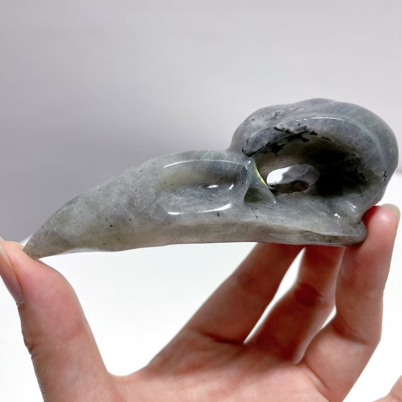 Labradorite Crow Skull Carving Wholesale - Wholesale Crystals