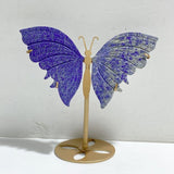 Lapis Lazuli Butterfly Wing Carving With Stand -Wholesale Crystals
