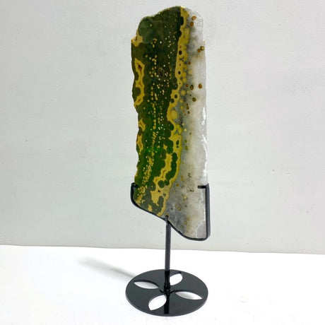 Large 8th Vein Ocean Jasper Slab With Stand 10 - Wholesale Crystals