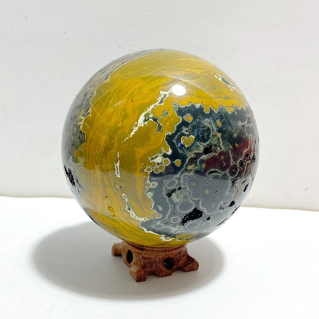 Large 8th Vein Ocean Jasper Sphere - Wholesale Crystals