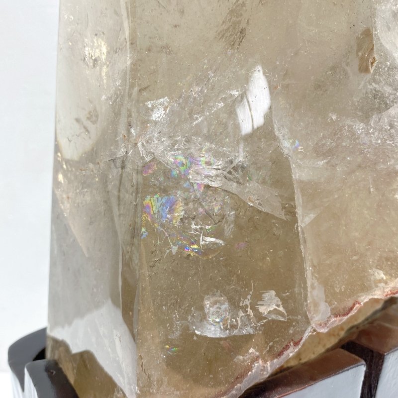 Large Beautiful Smoky Quartz Point With Rainbow Home Decor (Sea Freight Only) -Wholesale Crystals